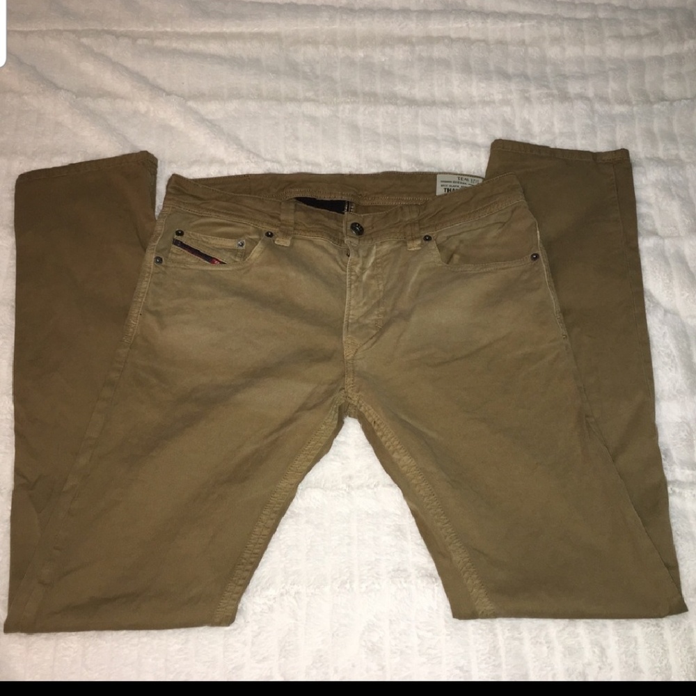 Diesel - Thavar-A Slimmy Jeans - Olive/Tan - 31w